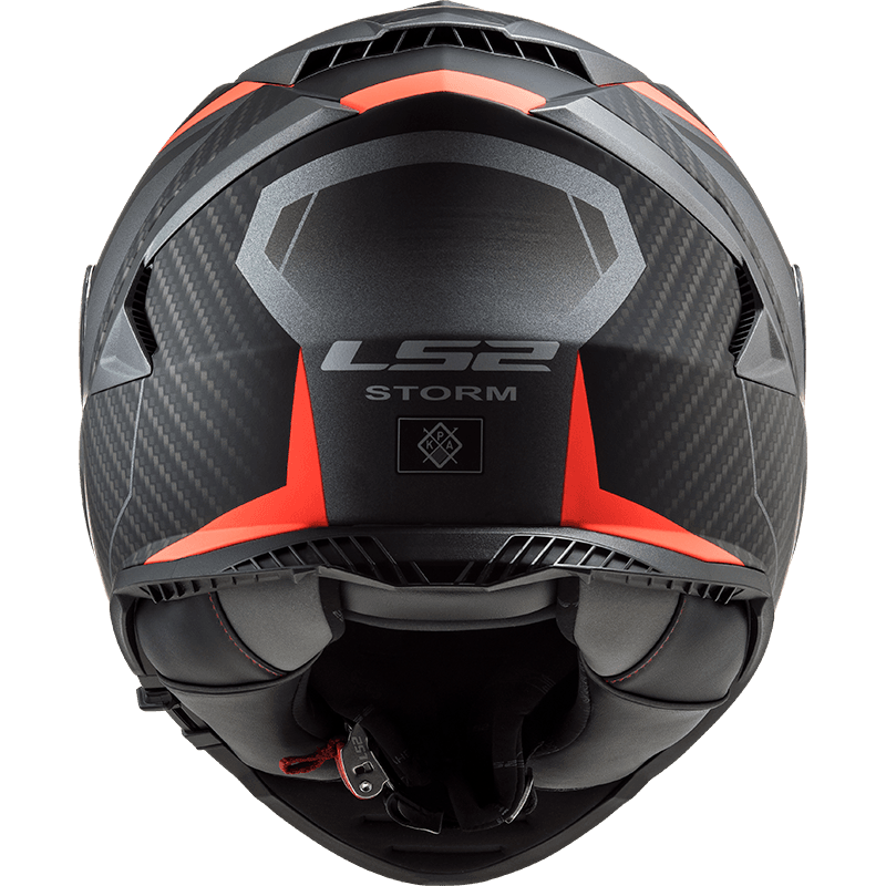 LS2 FF800 Storm Racer MC-Hjelm, svart/orange