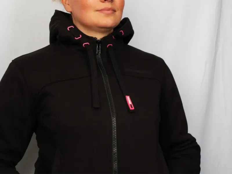 Bullfighter Atlas Dame Hoodie, svart/rosa