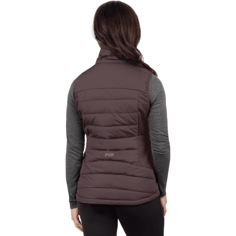 FXR W Phoenix Quilted Vest 26, raisin