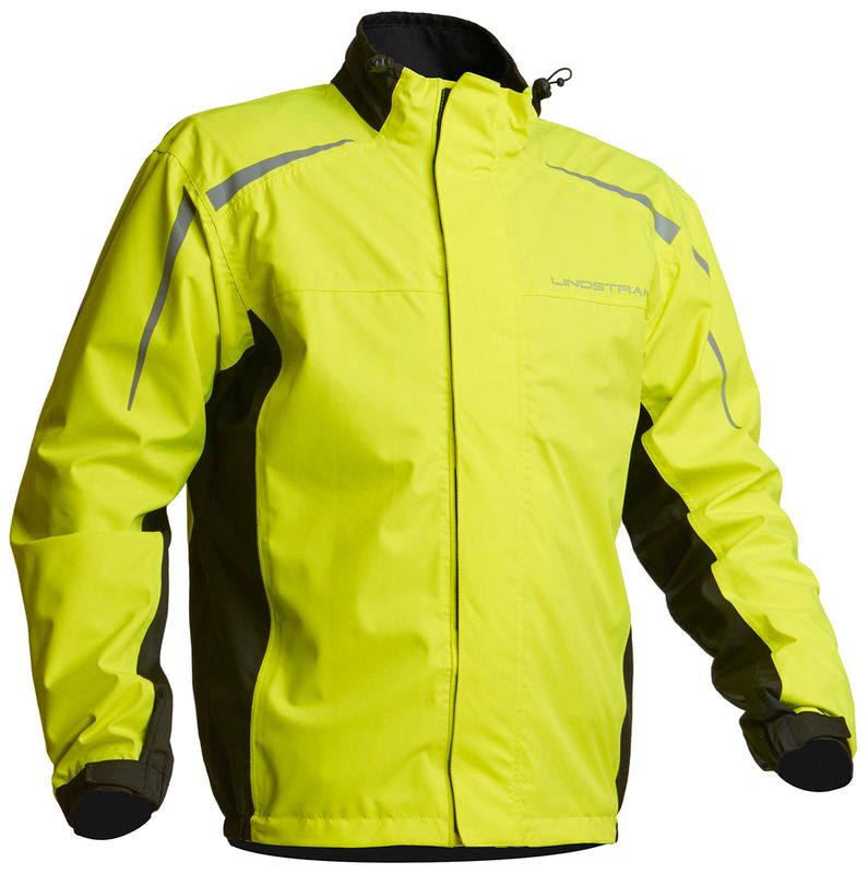 Lindstrands Regnjakke DW+ Svart/gul
