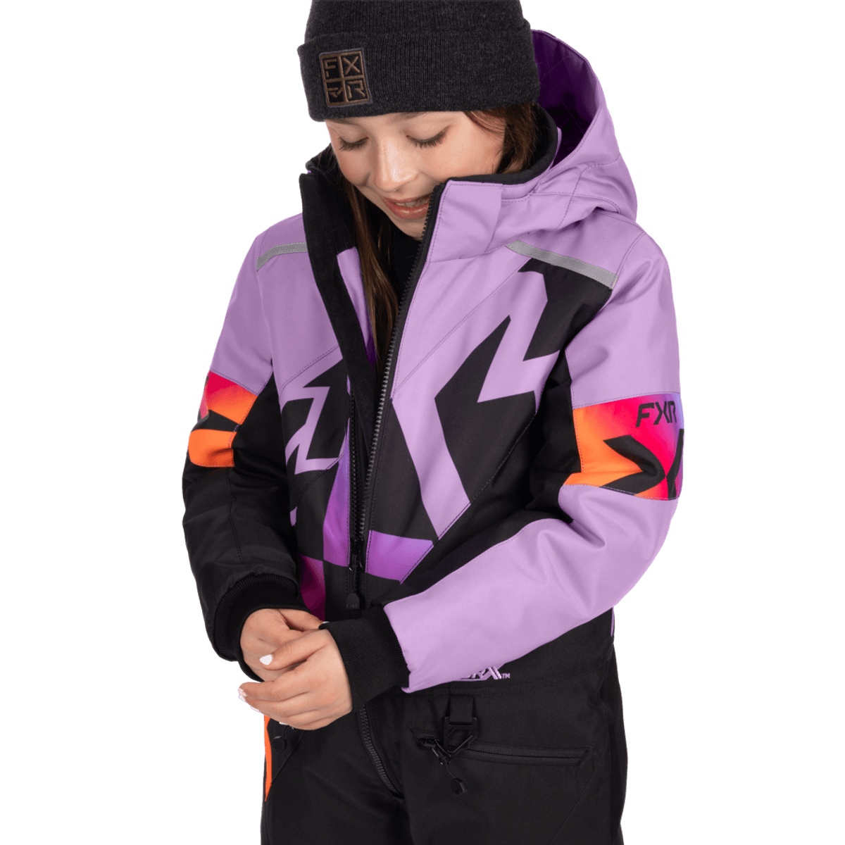 FXR Ch Cold Cross CX Monosuit 26, black/lilac glow