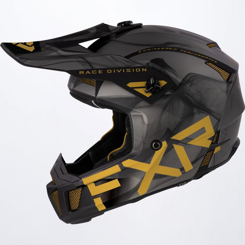 FXR Clutch Smoke Helmet 22, gold