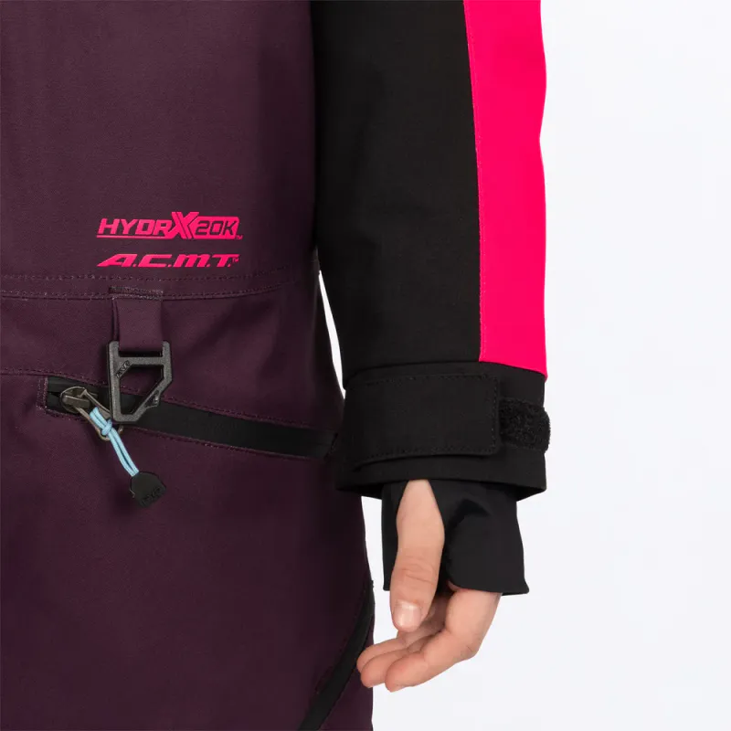 FXR Yth Vertical Monosuit 27, plum/razz/maui