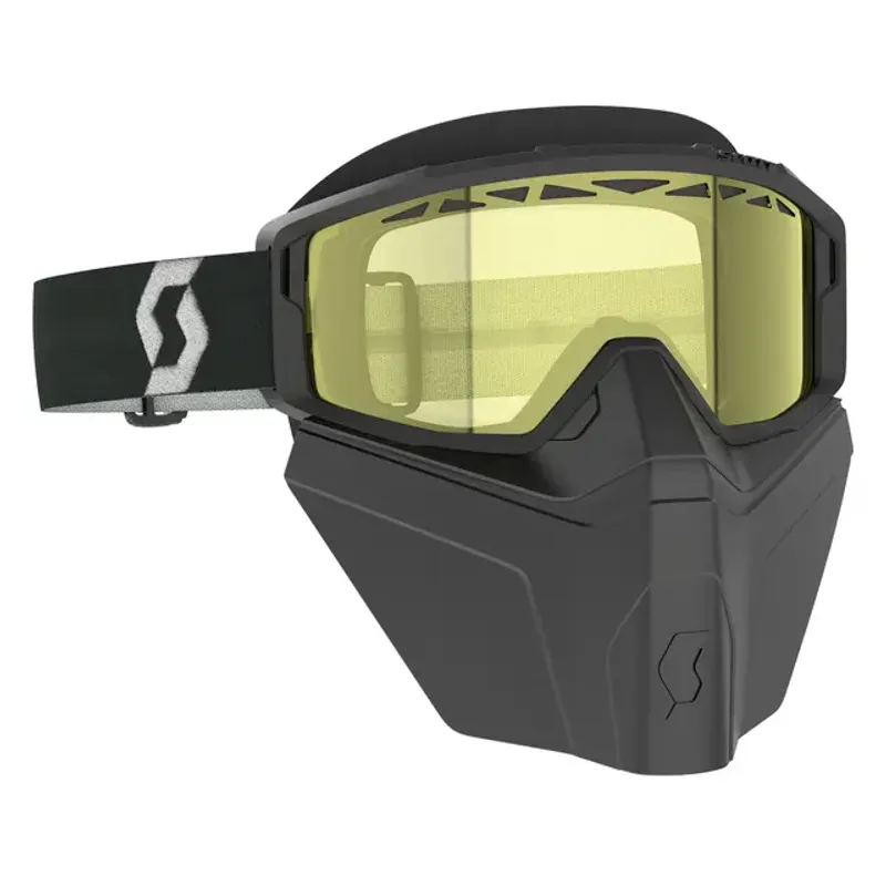Scott Primal SX/FG Brille, sort/hvit med gul linse