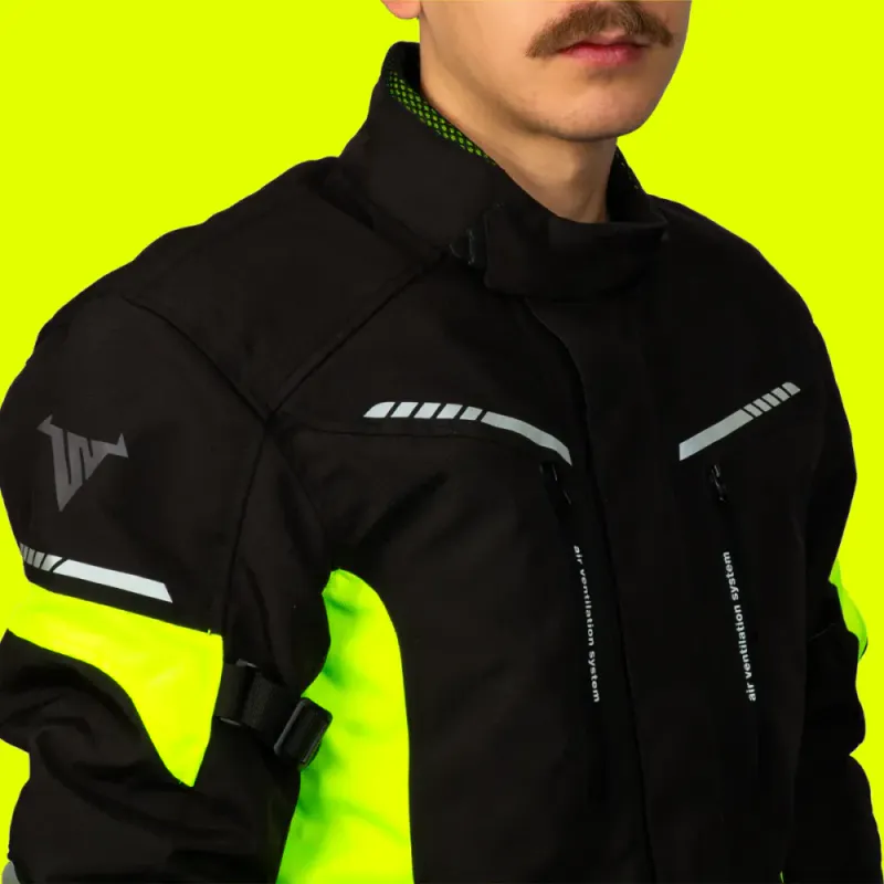Bullfighter Nordic MC-Jakke, svart/gul