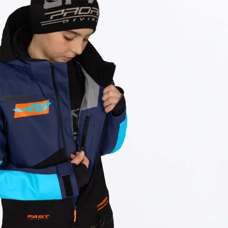 FXR Yth Vertical Monosuit 27, midnight/blue/orange