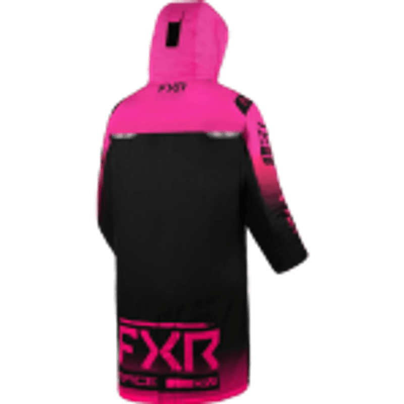 FXR Yth (barn) Warm-Up Coat 23, black/e pink fade