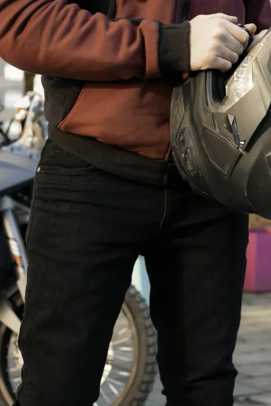 Bullfighter Svart Cobra Kevlar MC-Jeans. Lengde: 32