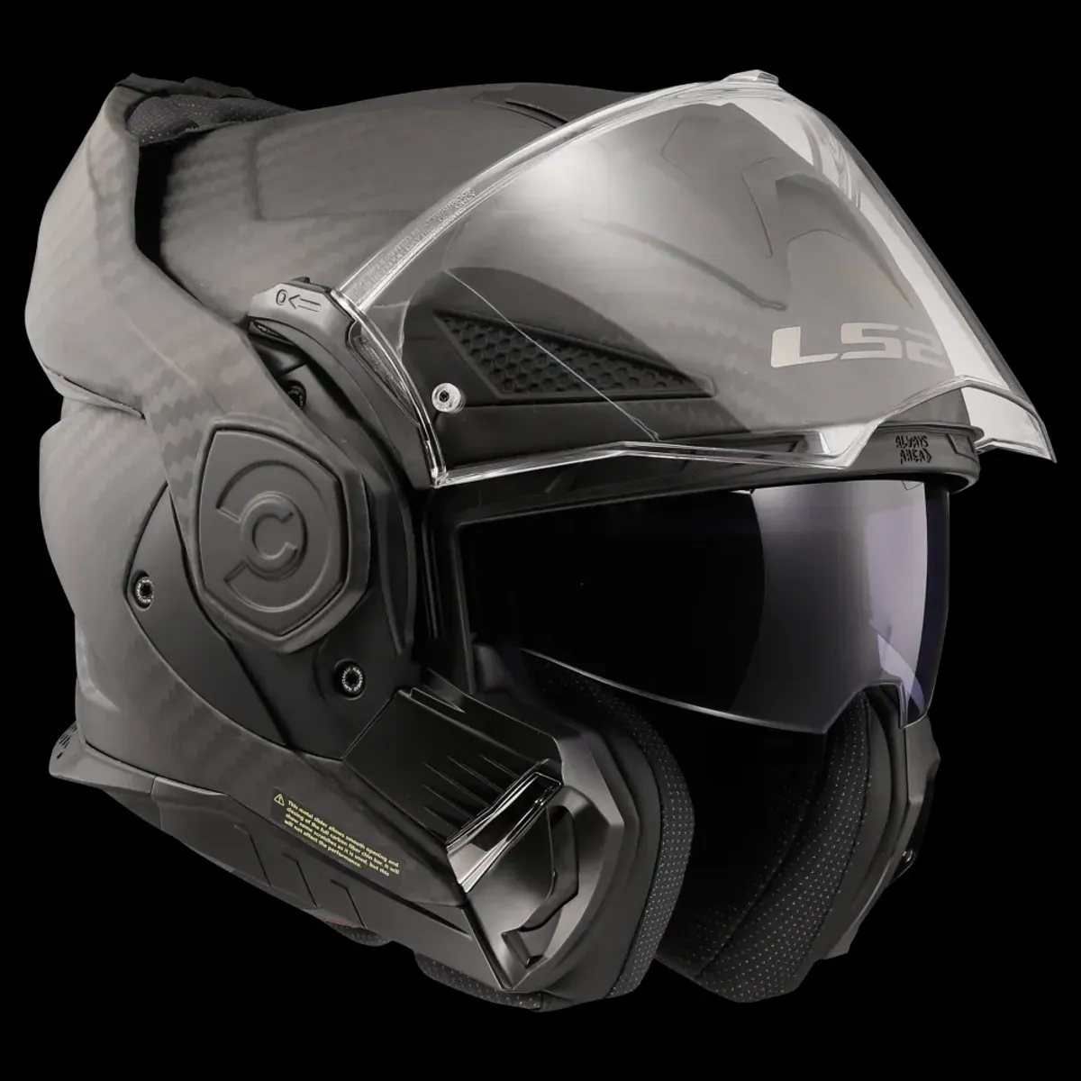 LS2 FF901 Advant X Åpningshjelm, matt carbon