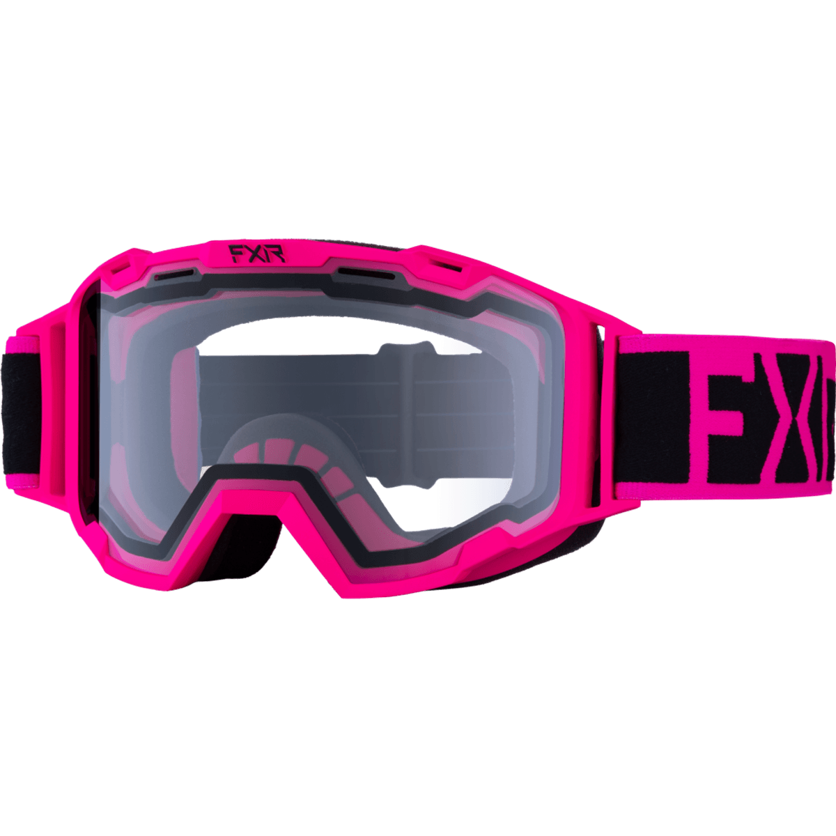 FXR Yth Maverick Clear Goggle, e pink