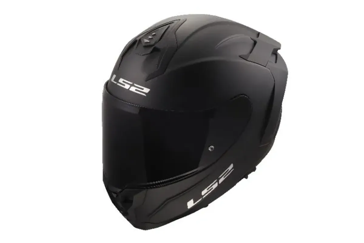 LS2 FF817 Challenger II MC-Hjelm, matt svart