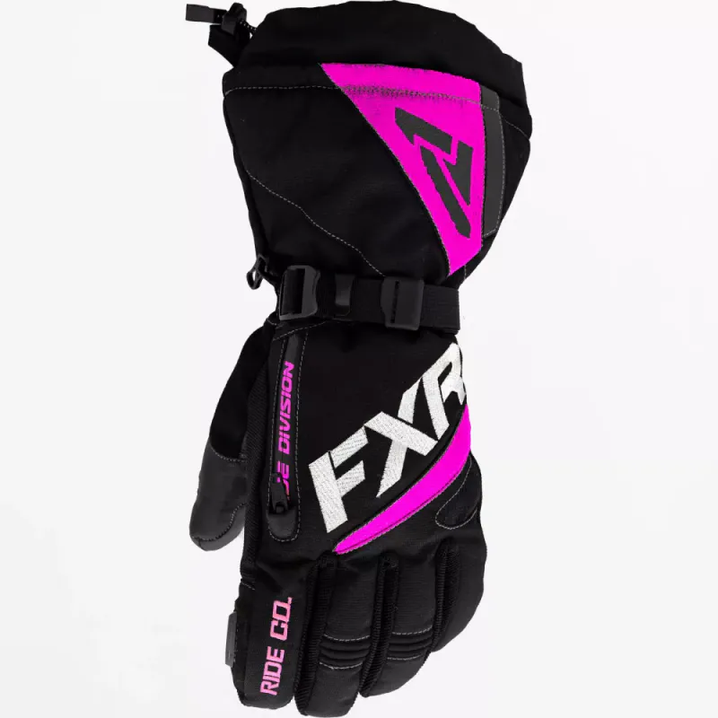 FXR W Fusion Glove 22, black/fuchsia