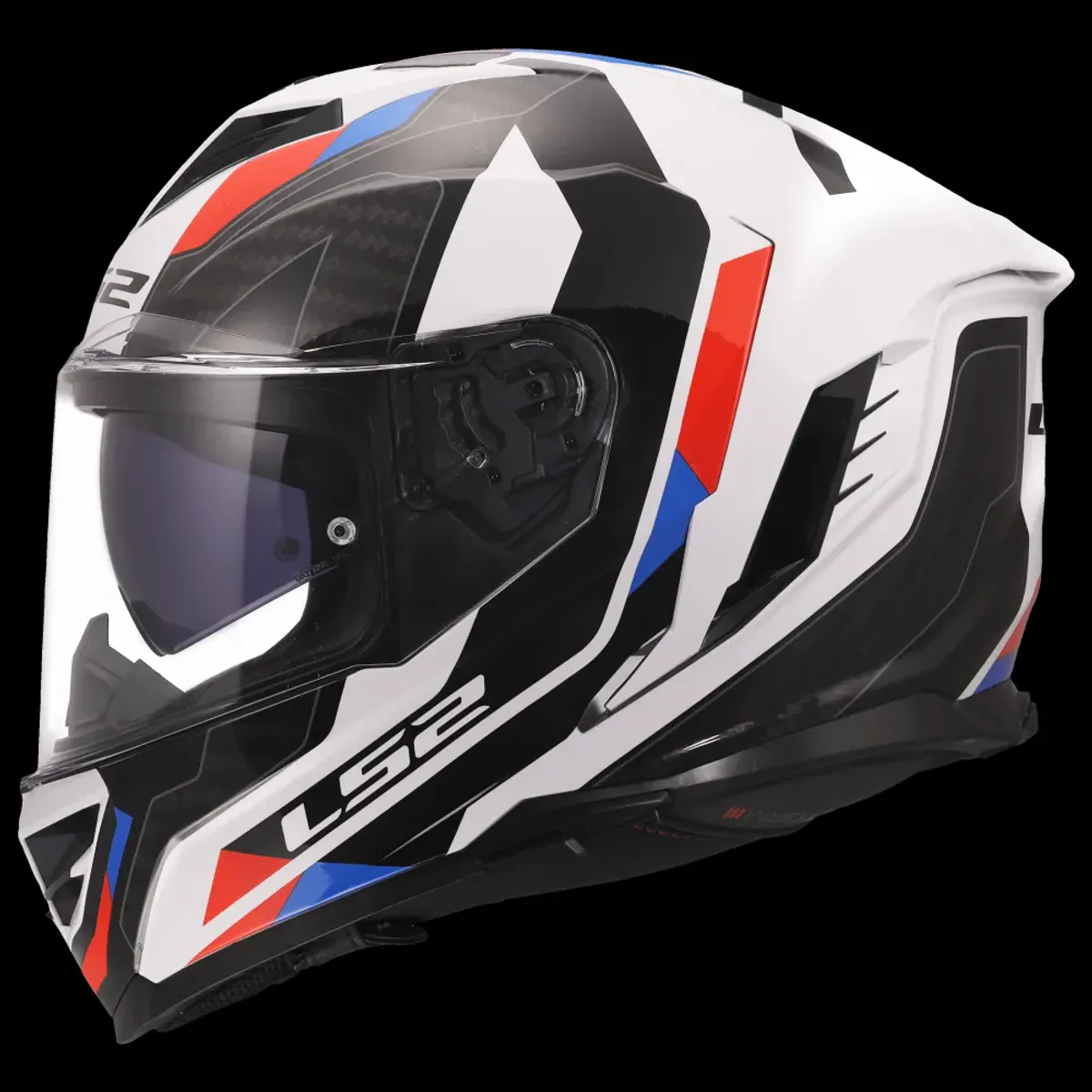 LS2 FF818 Storm III Sporty MC-Hjelm, hvit/blå/rød